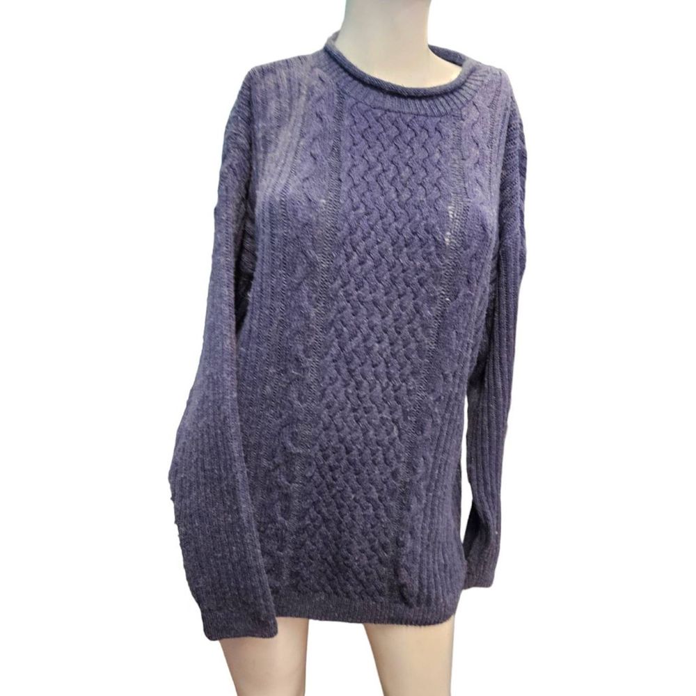 Navy Blue Tunic Sweater Size Large Women's Fall Winter